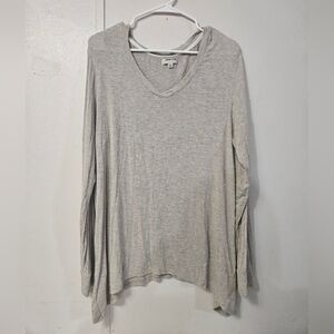 Anne Klein Long Sleeve Gray Shirt!